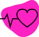 Hypertension Icon with pink Background