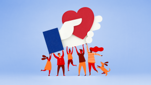 Facebook fundraising logo